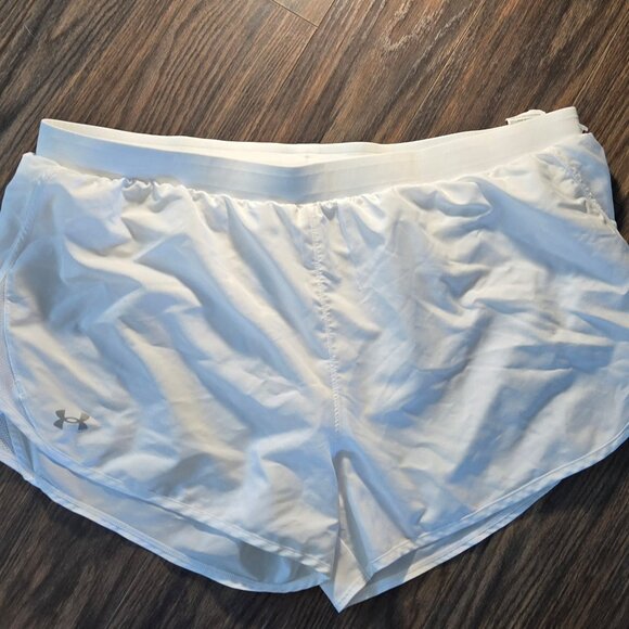 UNDER ARMOUR White Athletic/Athleisure Shorts w/ Built-In Briefs NWOT/SIZE 3X - Picture 1 of 4